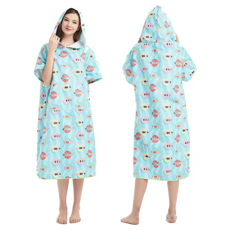 Custom Hooded Absorption And Quick-Dry Adult Bath Robe